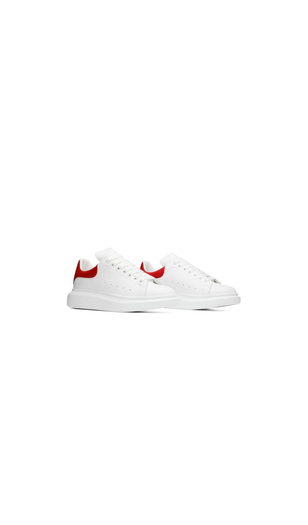 Alexander McQueen Oversized Sneaker White Red Suede